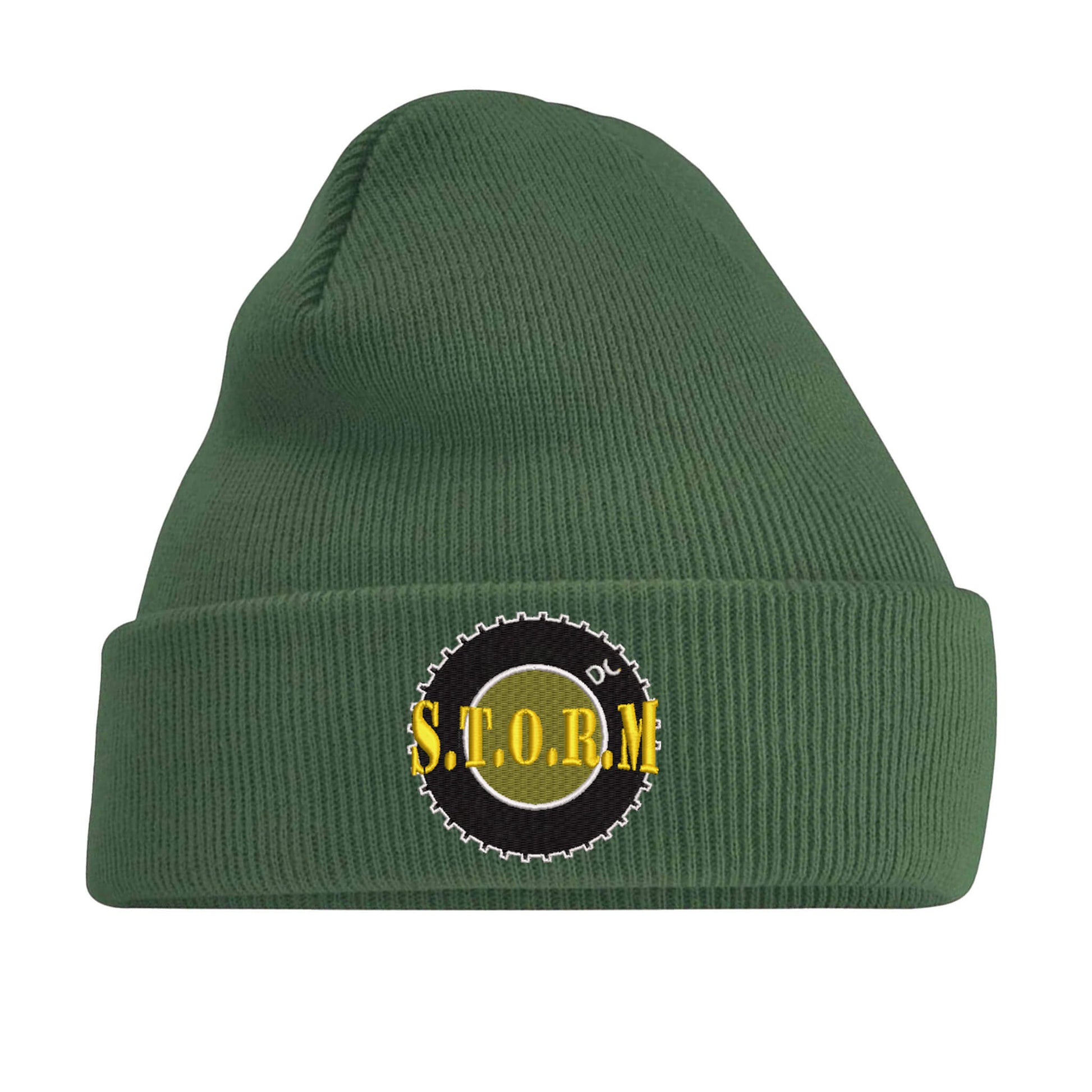 STORM EMBROIDERED BEANIE  Black