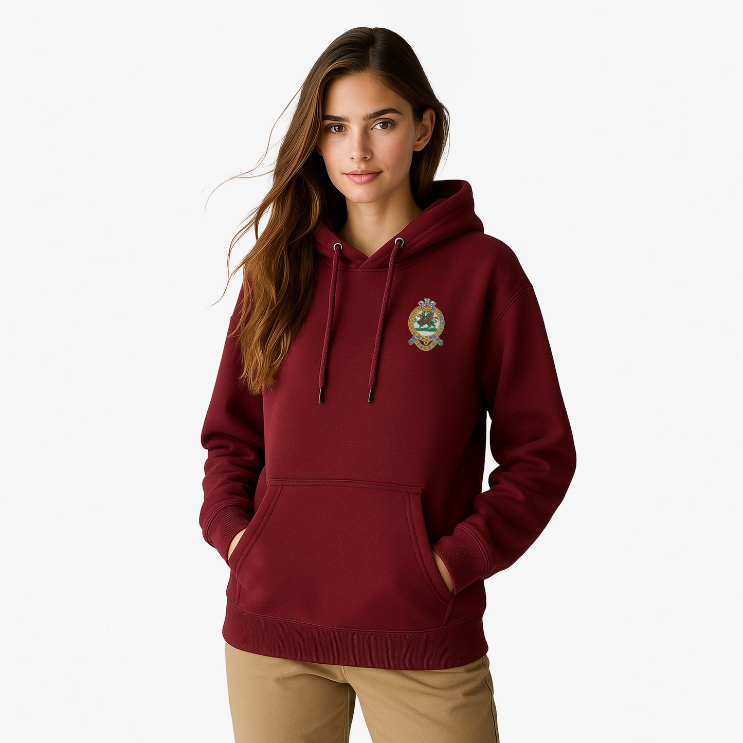 Queens Regiment Ultra Premium Embroidered Hoodie