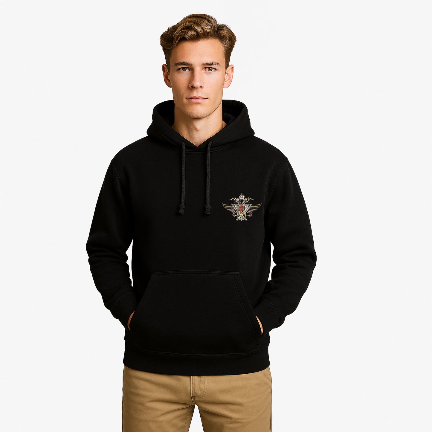 1st Queen’s Dragoon Guards Hoodie Embroidered Logo Premium Weight (310gsm)