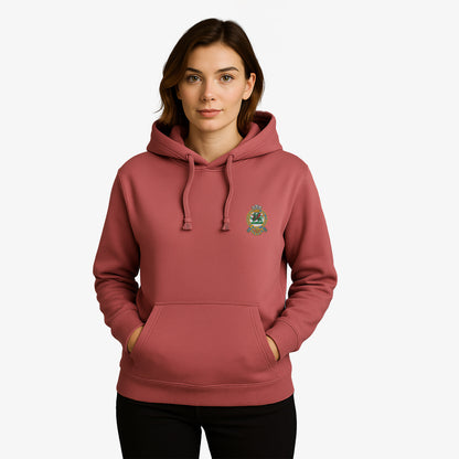 Queens Regiment Hoodie Embroidered Logo Premium Weight(310gsm)
