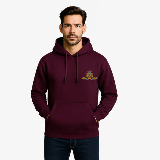 Royal Artillery  Hoodie Embroidered Logo Premium Weight(310gsm)