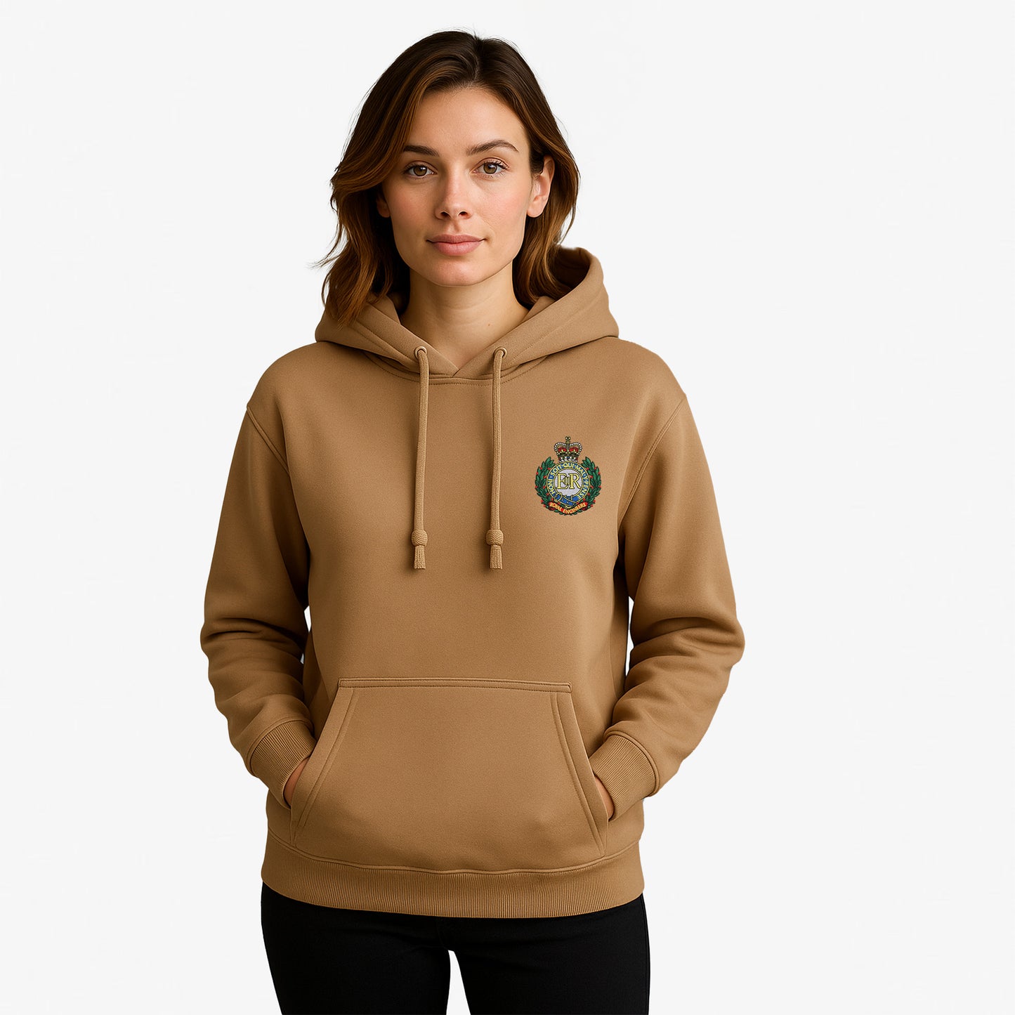 Royal Engineers Hoodie Embroidered Logo Premium Weight(310gsm)