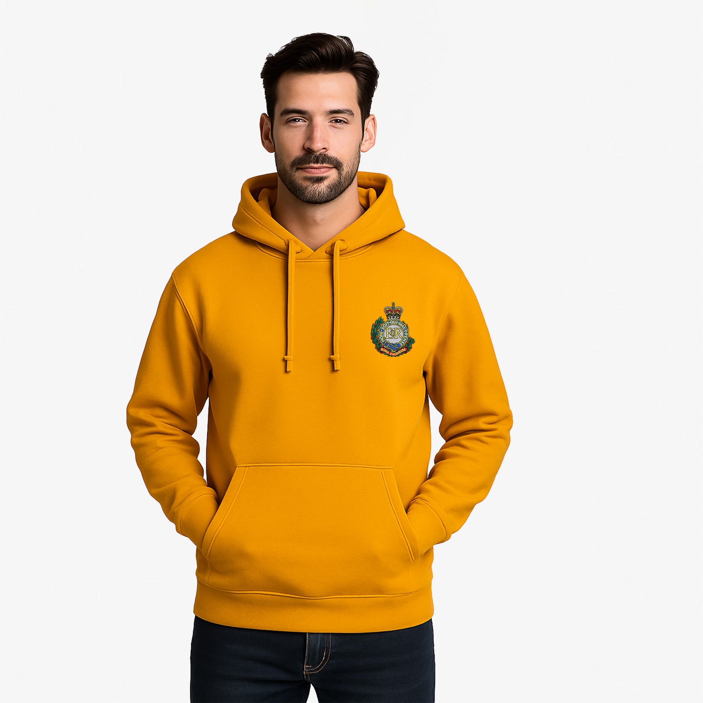Royal Engineers Hoodie Embroidered Logo Premium Weight(310gsm)