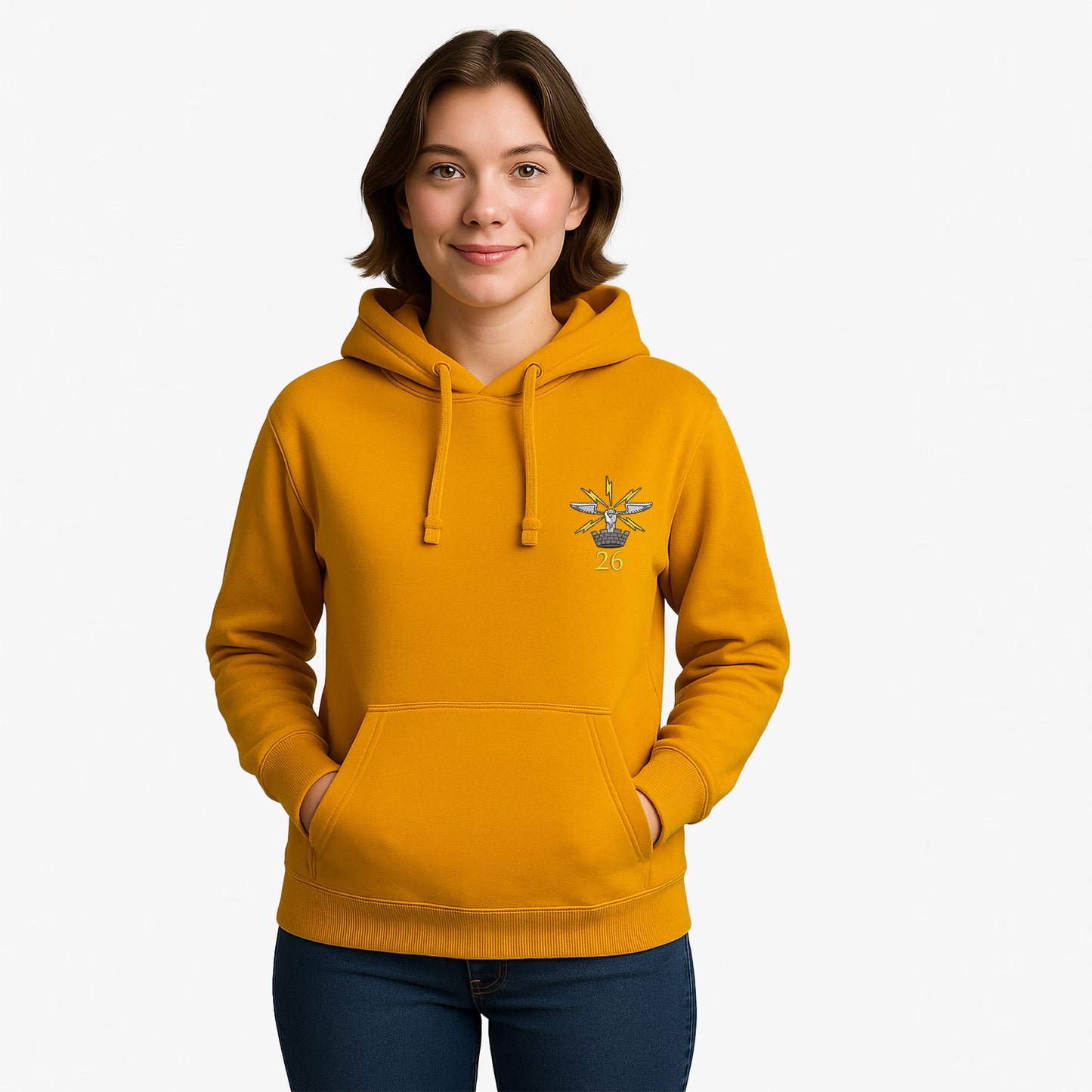 26 Armoured Engineer Squadron Hoodie Embroidered Logo Premium Weight(310gsm)