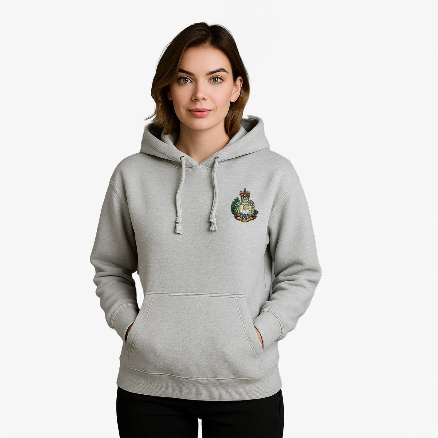Royal Engineers Hoodie Embroidered Logo Premium Weight(310gsm)