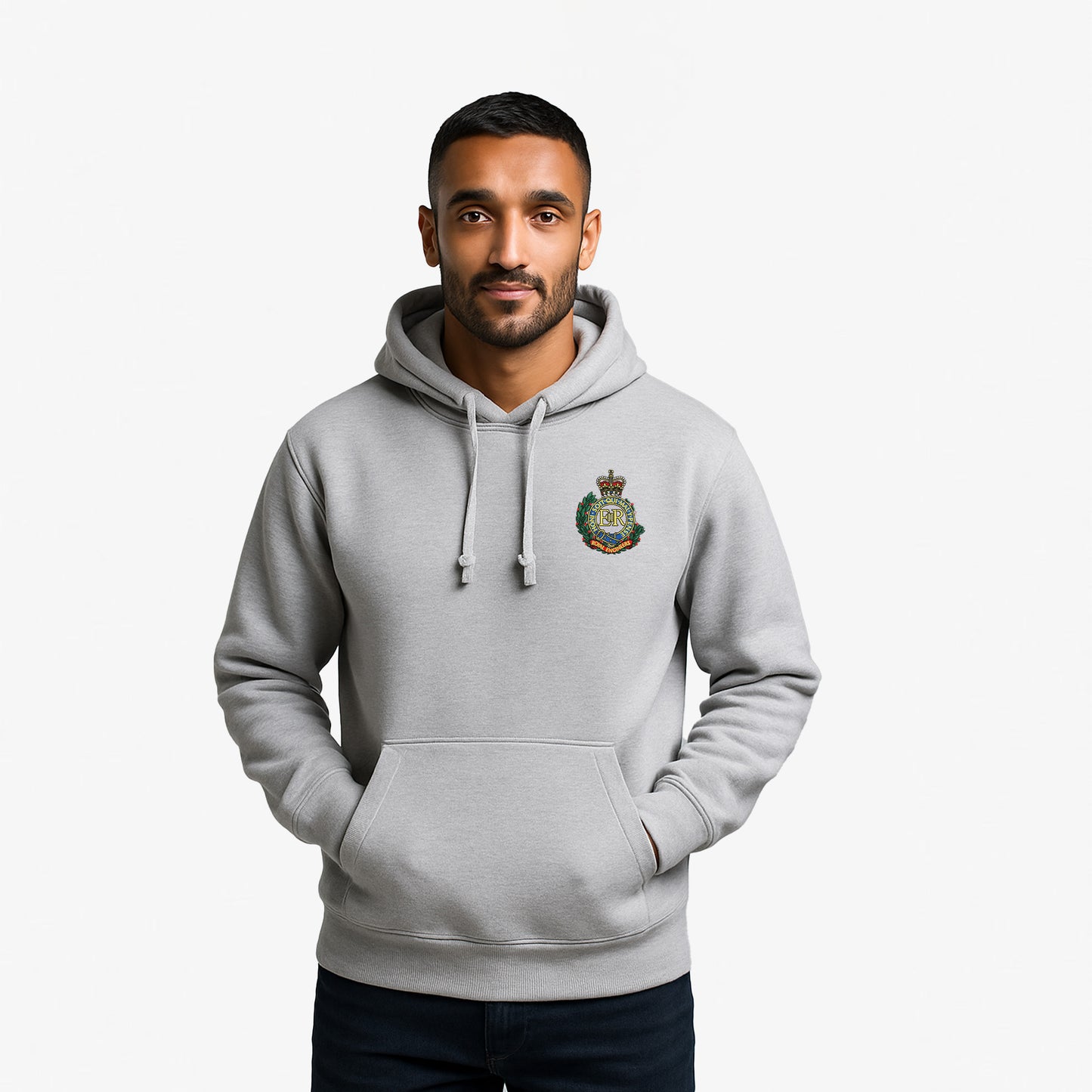 Royal Engineers Hoodie Embroidered Logo Premium Weight(310gsm)