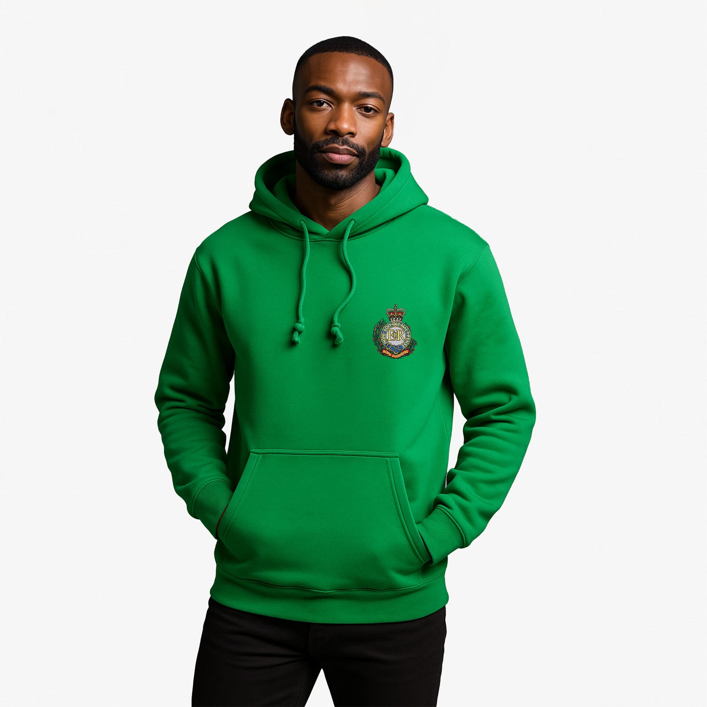 Royal Engineers Hoodie Embroidered Logo Premium Weight(310gsm)