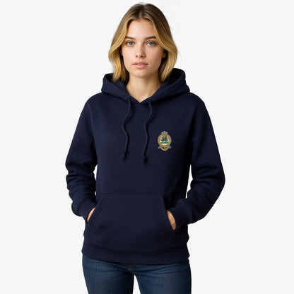 Queens Regiment Hoodie Embroidered Logo Premium Weight(310gsm)