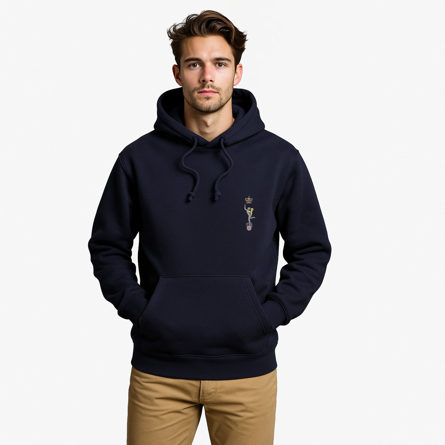 Royal Signals Hoodie Embroidered Logo Premium Weight(310gsm)
