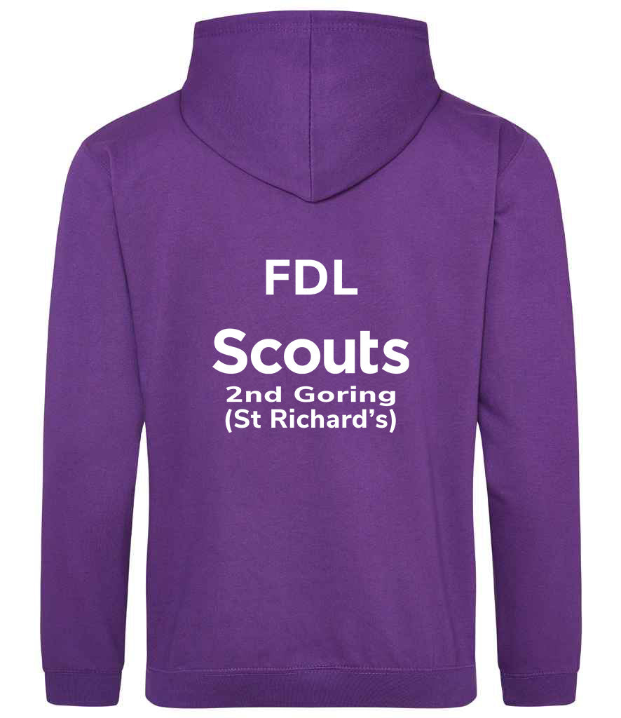 2nd Goring Scouts Embroidered Hoodie Youth Size
