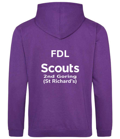 2nd Goring Scouts Leaders Embroidered Zipped Hoodie