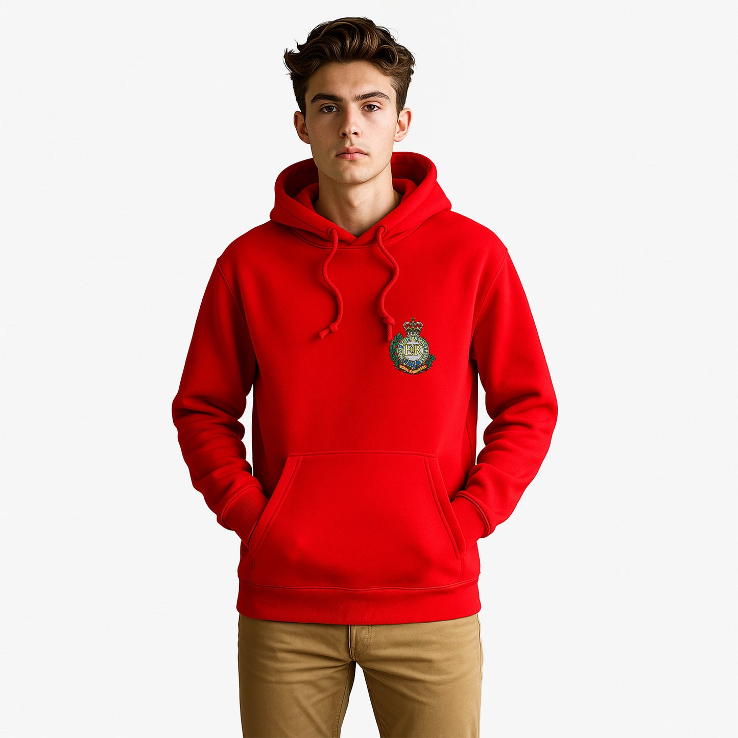 Royal Engineers Hoodie Embroidered Logo Premium Weight(310gsm)