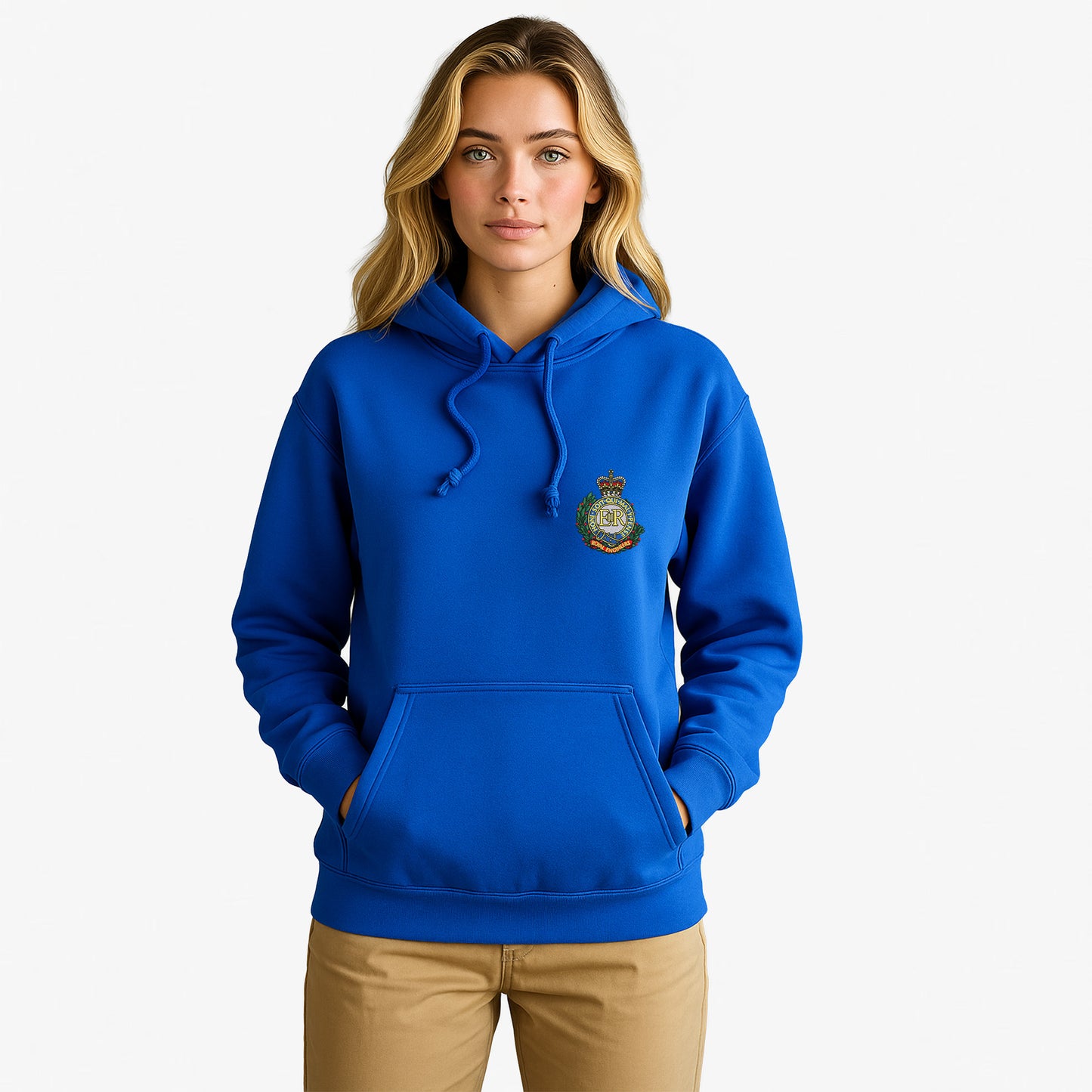Royal Engineers Hoodie Embroidered Logo Premium Weight(310gsm)