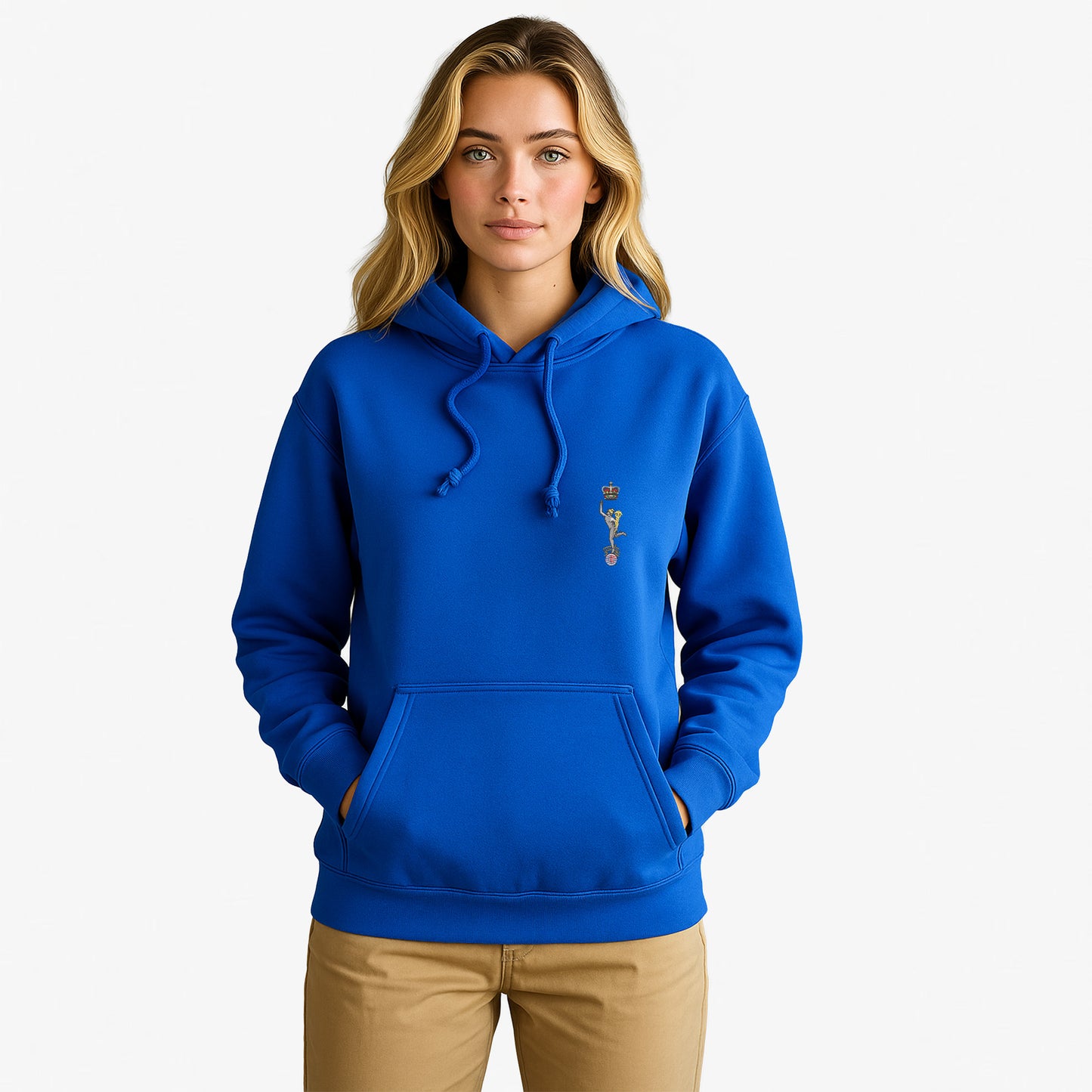 Royal Signals Hoodie Embroidered Logo Premium Weight(310gsm)