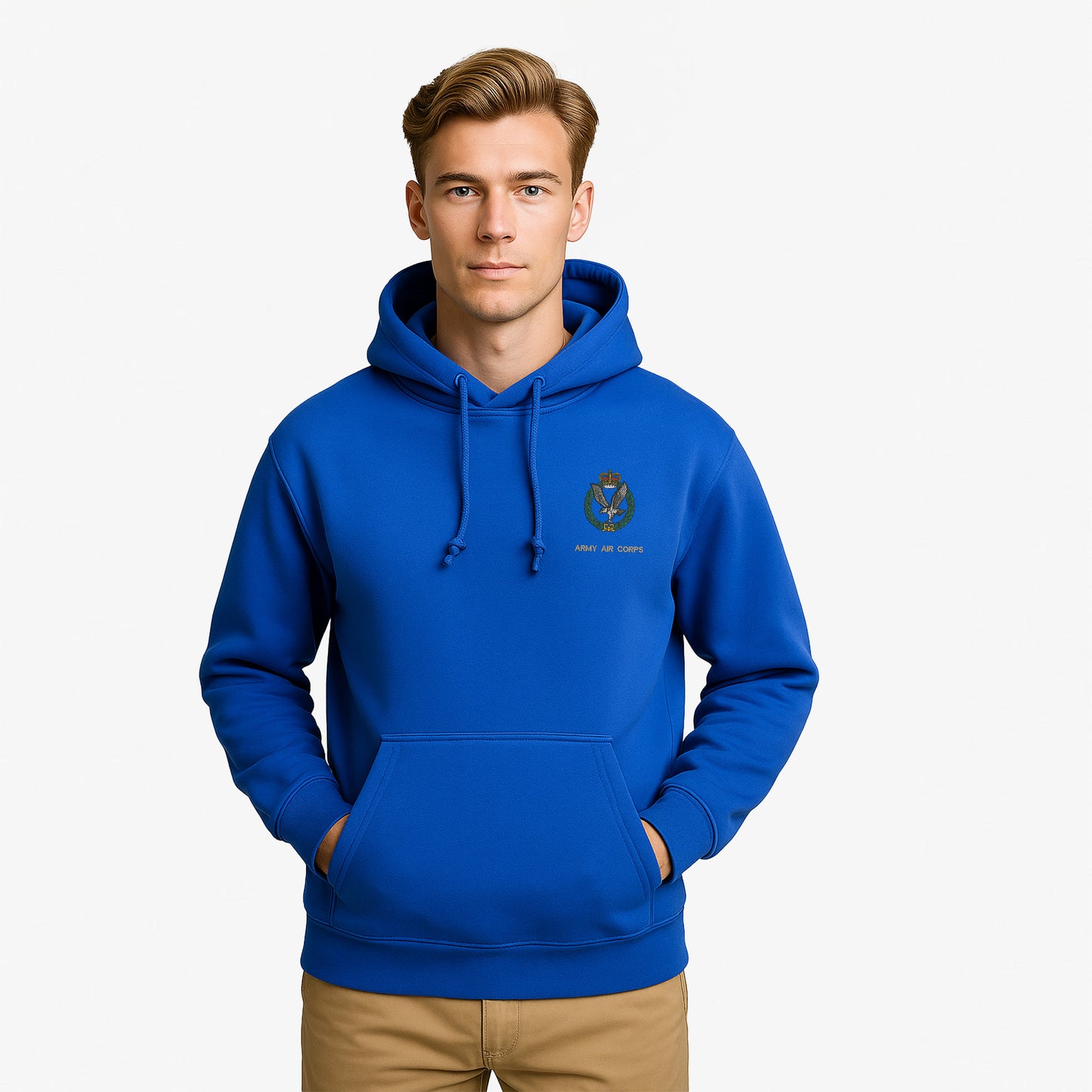 Army Air Corps Hoodie Embroidered Logo Premium Weight(310gsm)
