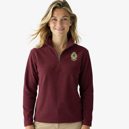 Queens Regiment Premium Embroidered Quarter Zip Sweatshirt