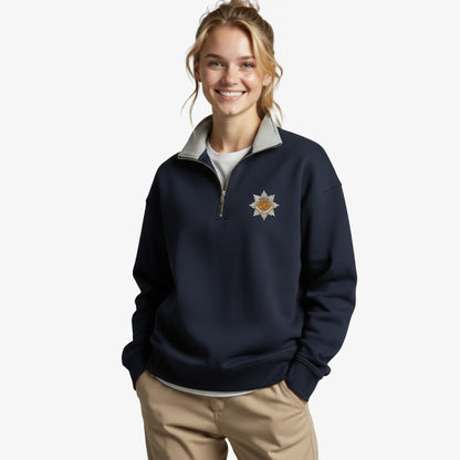 Royal Anglian Regiment Premium Embroidered Quarter Zip Sweatshirt