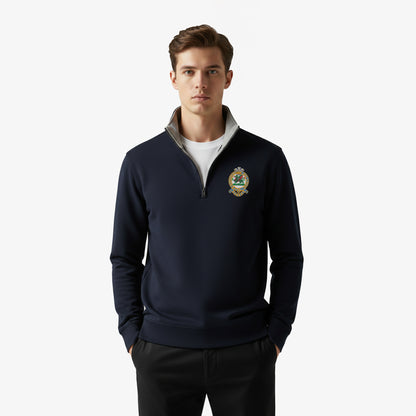 Queens Regiment Premium Embroidered Quarter Zip Sweatshirt