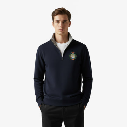 Royal Engineers Premium Embroidered Quarter Zip Sweat Shirt