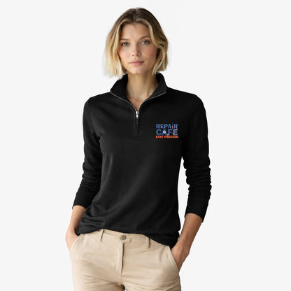 Repair Cafe East Preston Embroidered 1/4 Zipp Sweat Shirt