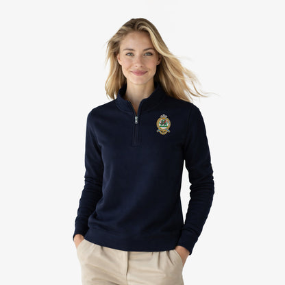 Queens Regiment Premium Embroidered Quarter Zip Sweatshirt