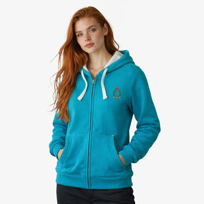 Royal Army Medical Service Ultra Premium Embroidered Contrast Zipped Hoodie