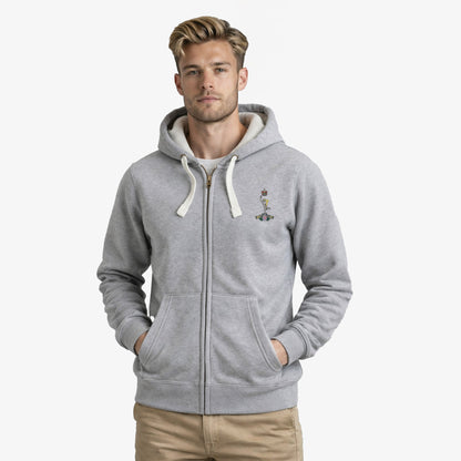 Royal Signals Ultra Premium Embroidered Contrast Zipped Hoodie