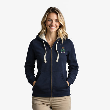 Royal Army Medical Service Ultra Premium Embroidered Contrast Zipped Hoodie