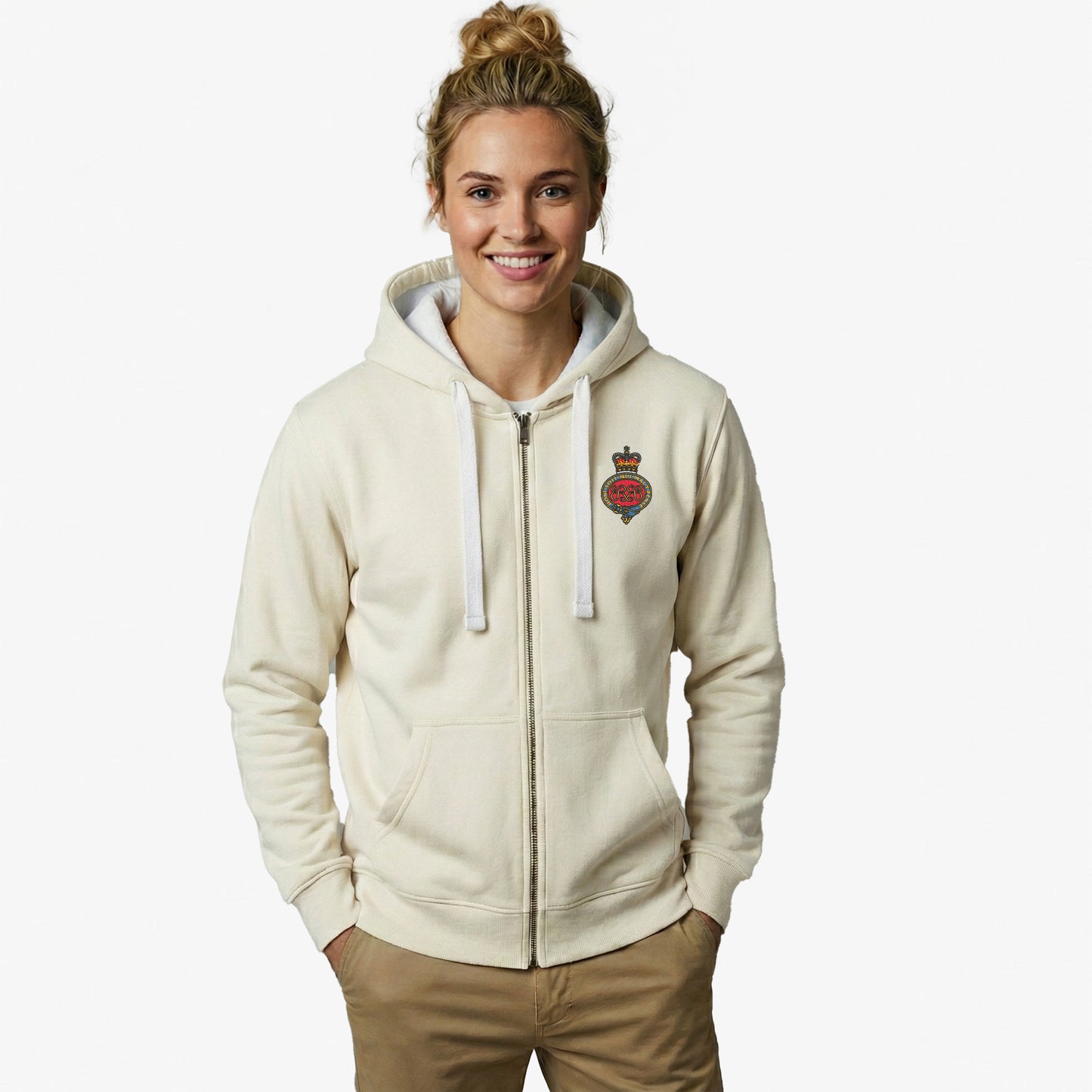 Grenadier Guards Ultra Premium Embroidered Contrast Zipped Hoodie