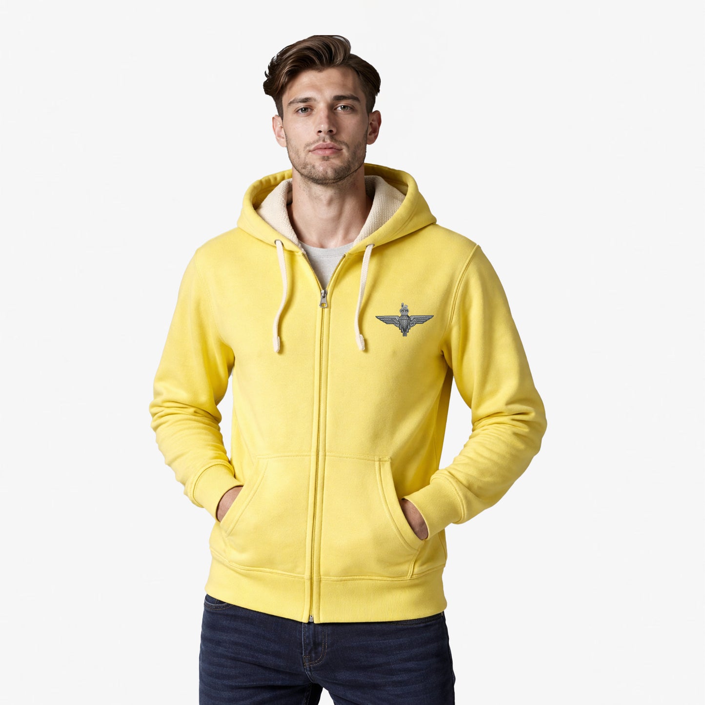 The Parachute Regiment Ultra Premium Embroidered Contrast Zipped Hoodie