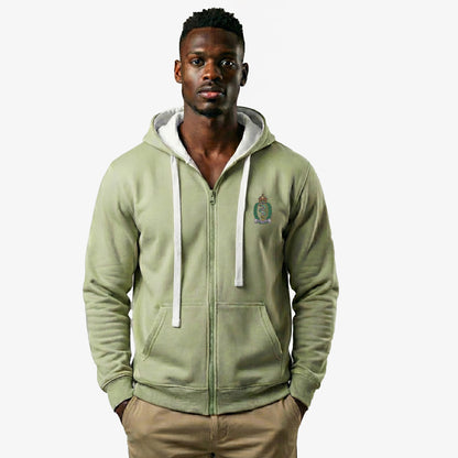 Royal Army Medical Service Ultra Premium Embroidered Contrast Zipped Hoodie