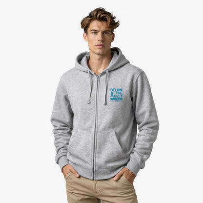 Below The Belt East Preston Embroidered Zipped Hoodie