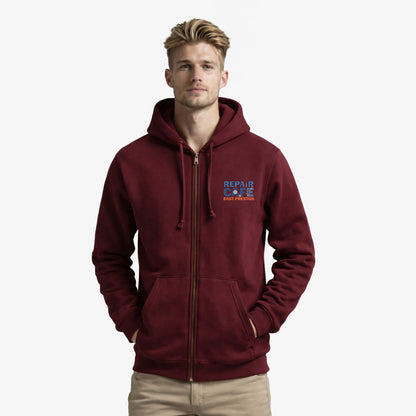 Repair Cafe East Preston Embroidered Zipped Hoodie