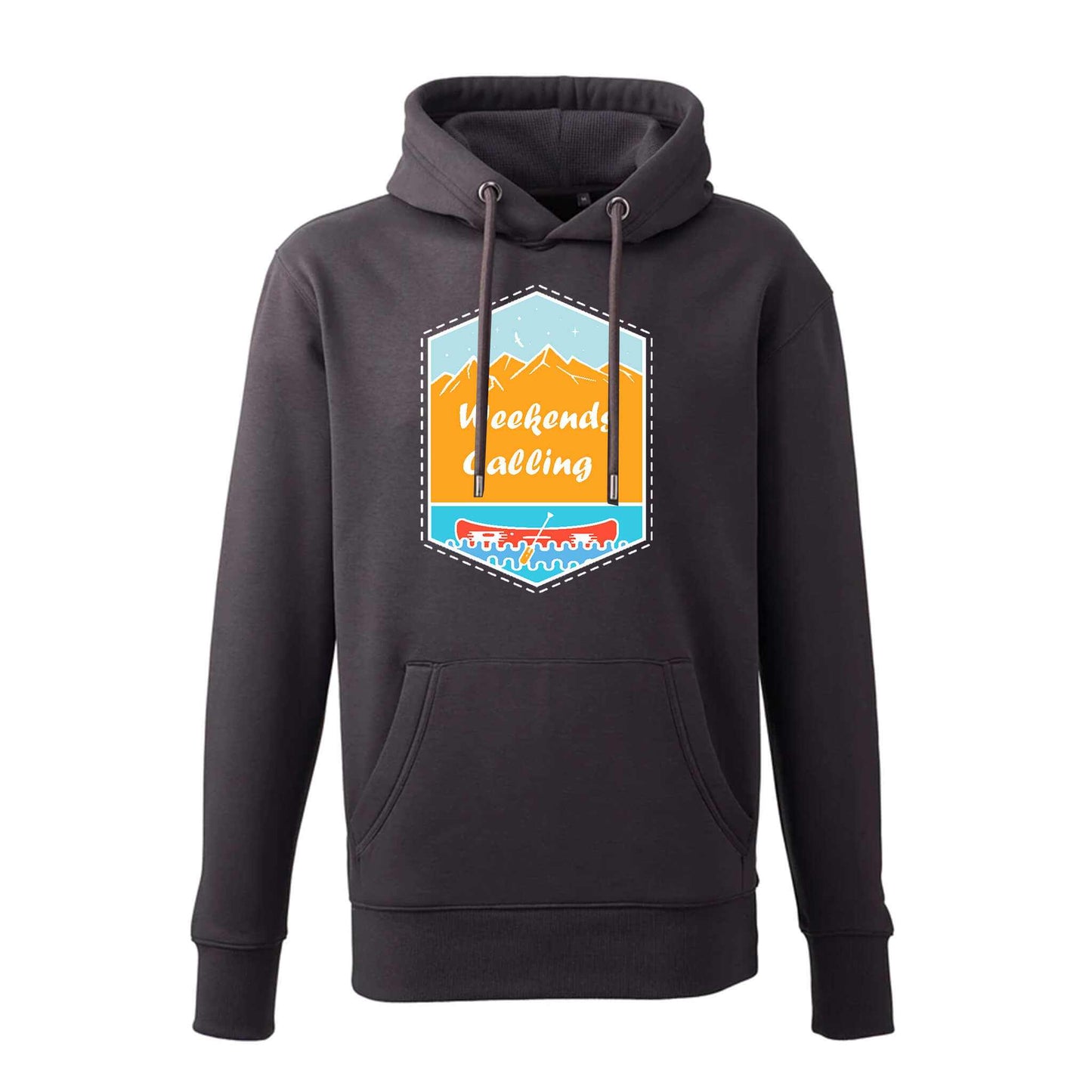 Weekends Calling Organic Hoodie L Pink