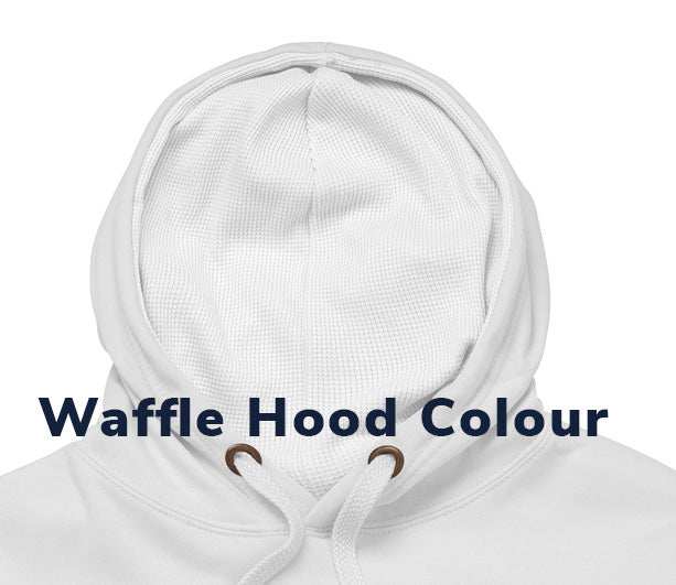 Waffle Hoodie Example White Colour