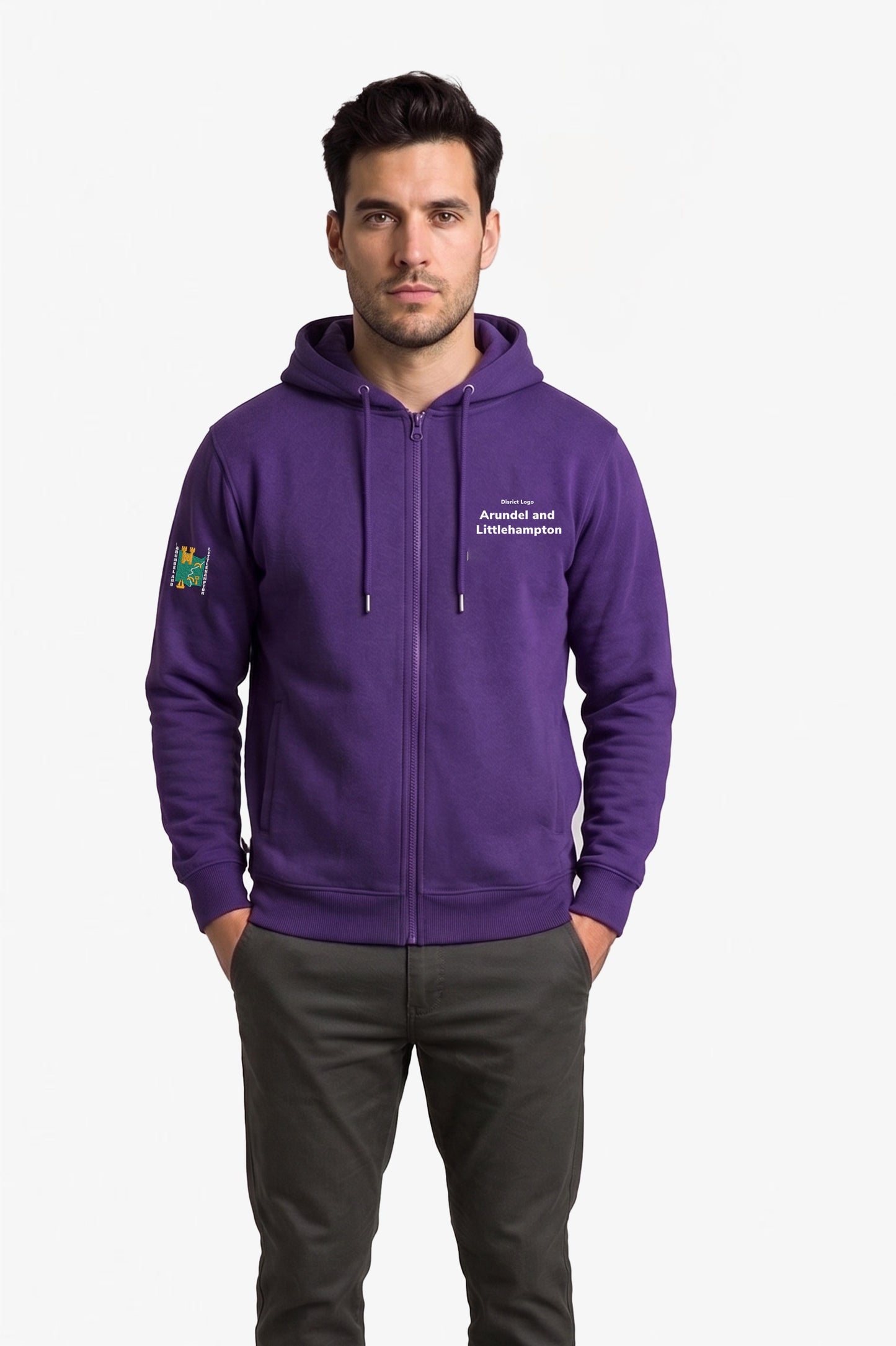 Arundel And Littlehampton Scouts Embroidered Zipped Hoodie