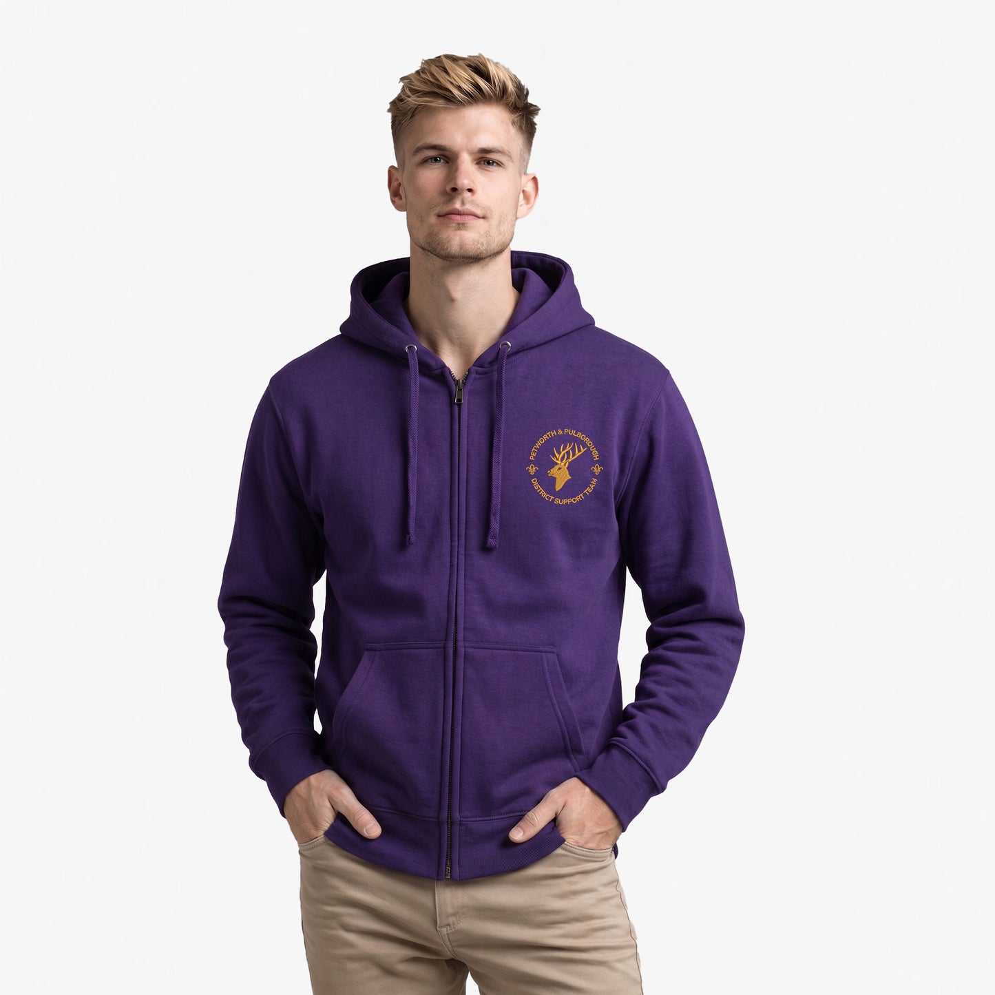 Petworth & Pulborough District Support Team Embroidered Zipped Hoodie