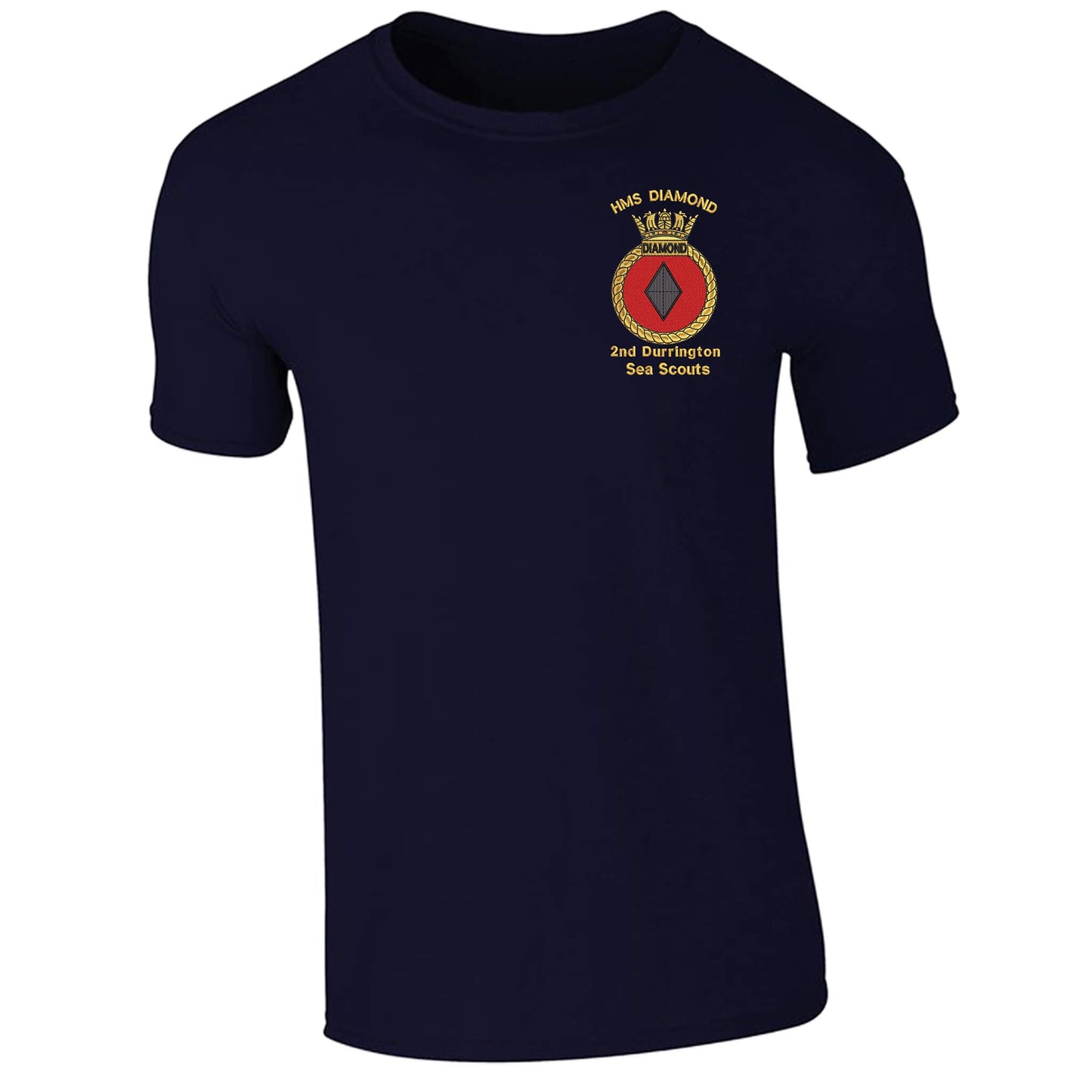 2ND DURRINGTON SEA SCOUTS SECTION LEADERS EMBROIDERED LOGO T-SHIRT - Flamingo Rock®