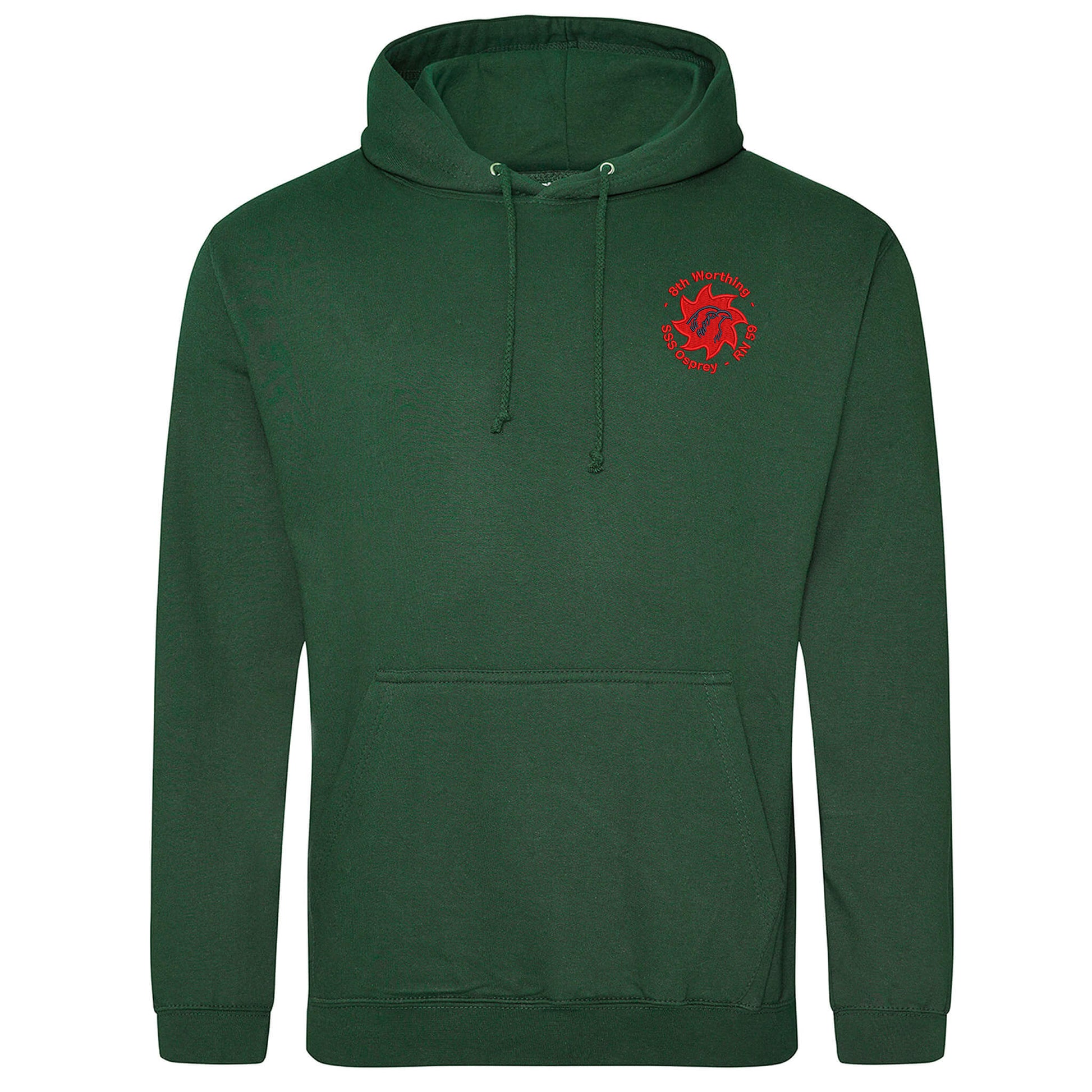 8th WORTHING SEA SCOUTS ADULTS CUBS EMBROIDERED HOODIE - Flamingo Rock®