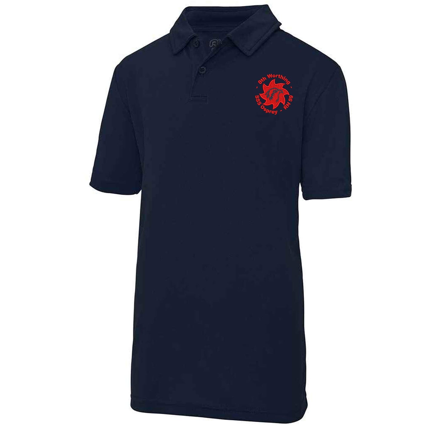8th WORTHING SEA SCOUTS ADULTS EMBROIDERED POLO SHIRT - Flamingo Rock®