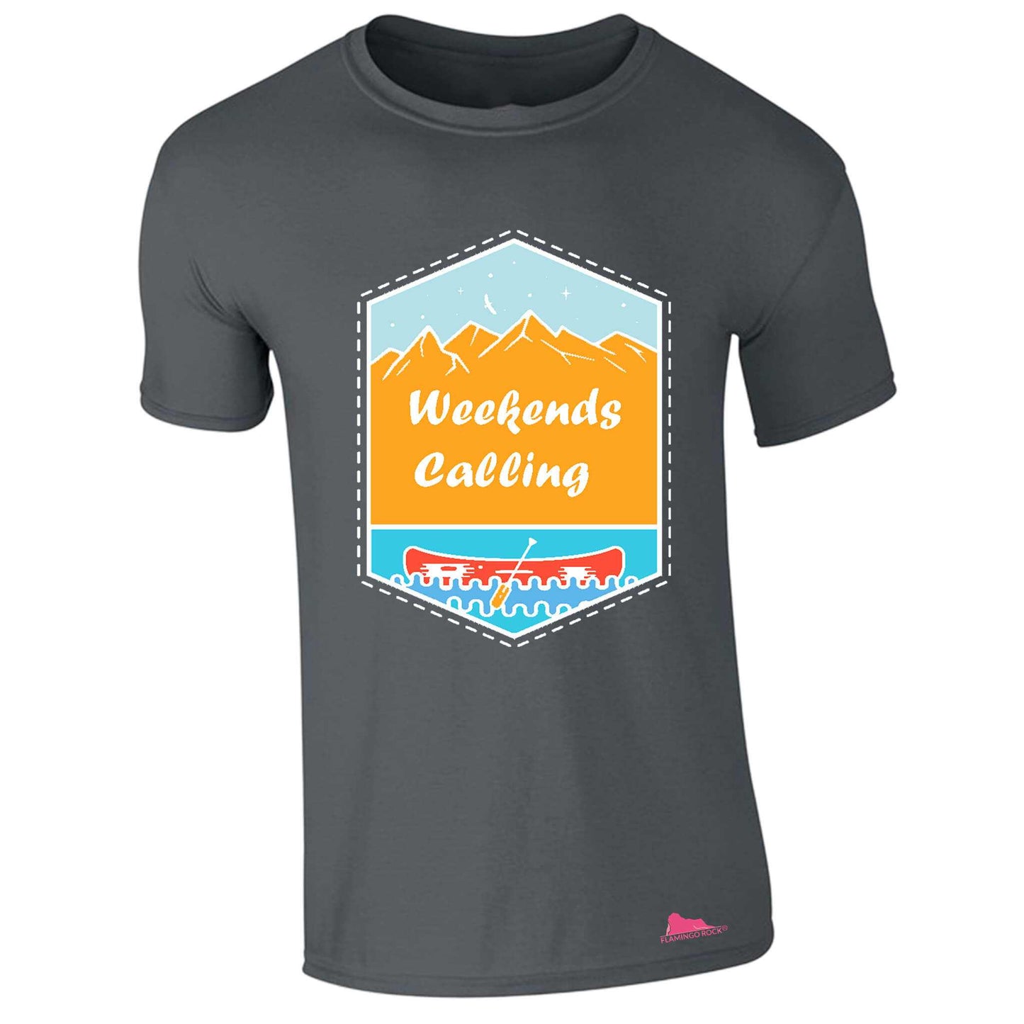 WEEKENDS CALLING GRAPHIC T-SHIRT - Flamingo Rock®