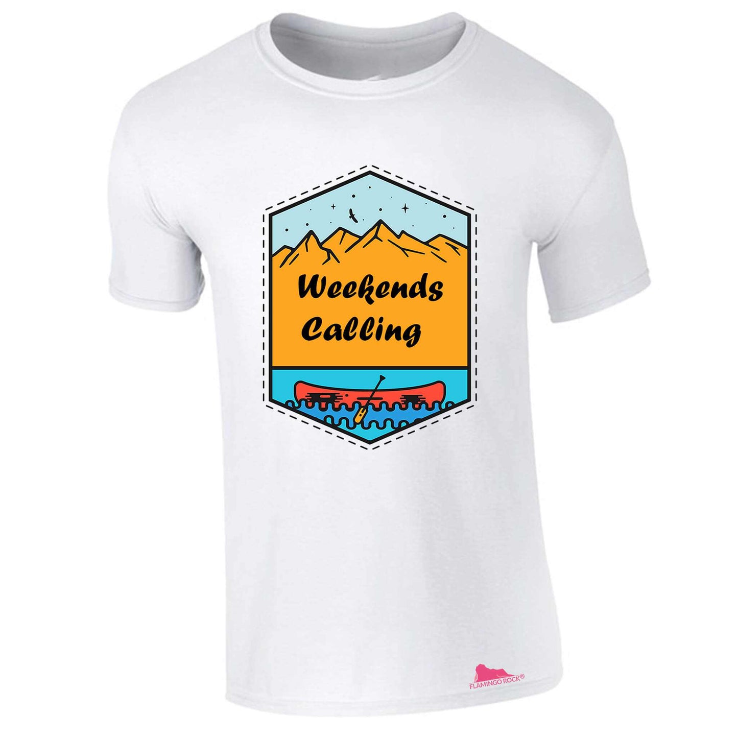 WEEKENDS CALLING GRAPHIC T-SHIRT - Flamingo Rock®