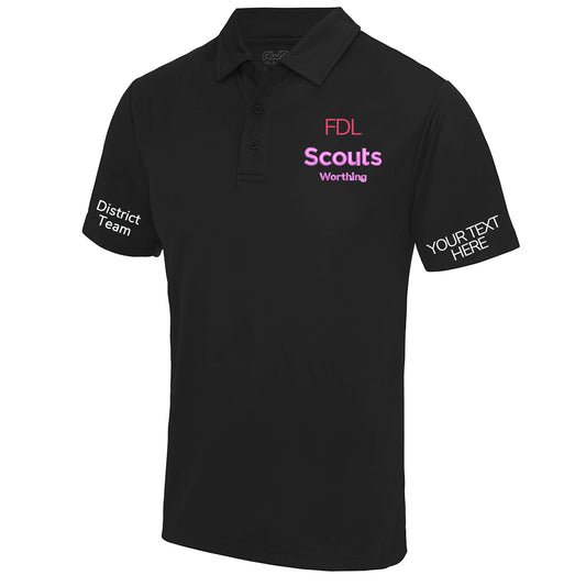 WORTHING SCOUTS EMBROIDERED POLO SHIRT - Flamingo Rock®
