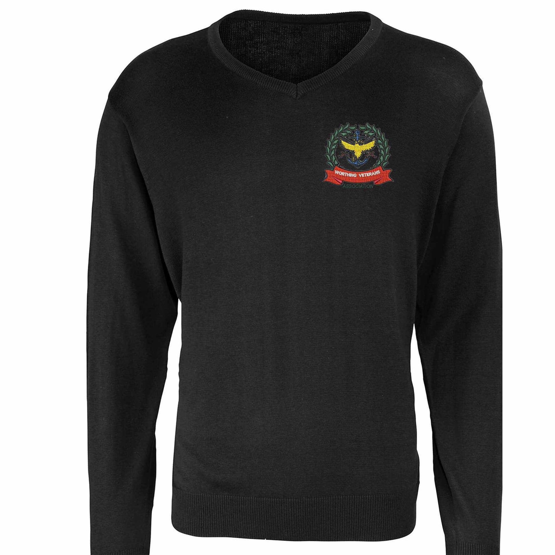 Worthing Veterans Association V Neck Jumper - Flamingo Rock®