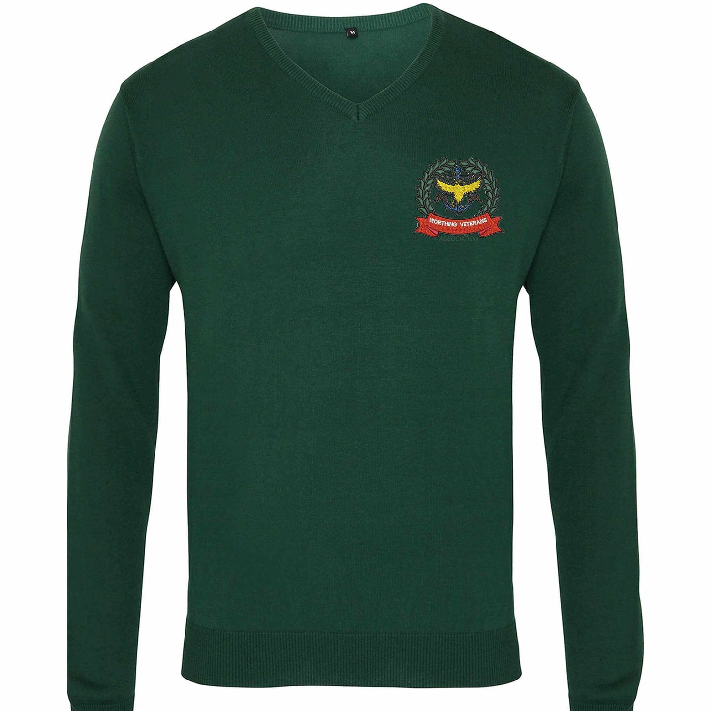 Worthing Veterans Association V Neck Jumper - Flamingo Rock®